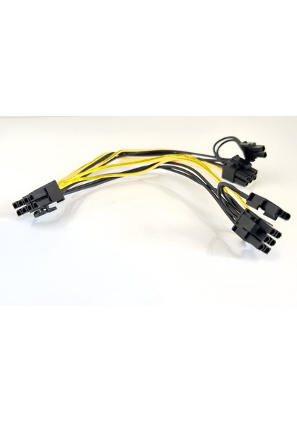 Pcı-E 8 Pin Erkek - Çift 8 Pin (6+2) Erkek Modüler Güç Kaynağı Kablosu Ekran Kartı Için 8pin Y