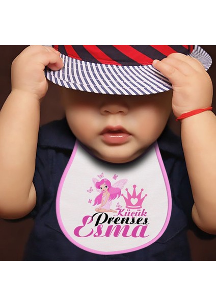 Kişiye Özel Mama Önlüğü (Pembe - Beyaz) 1