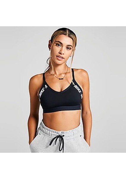 Kadın Indy Logo Destek Spor Sütyeni Dri-Fit DB4639-010
