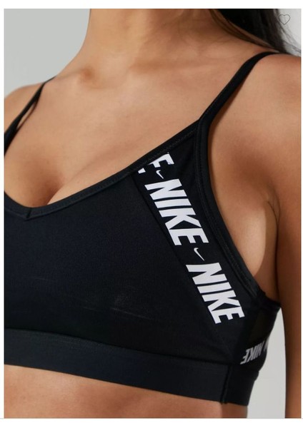 Kadın Indy Logo Destek Spor Sütyeni Dri-Fit DB4639-010