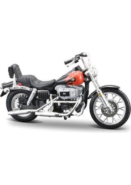 1:24 Harley-Davidson 1980 Fxwg Wide Glide Motorsiklet