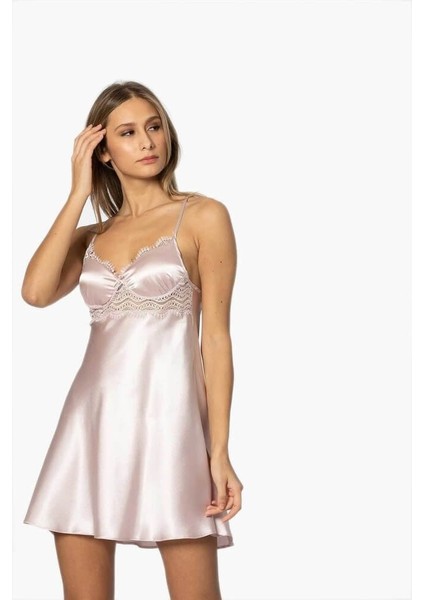 6'lı Saten Gecelik Sabahlık Çeyiz Seti 6010 Pudra fiyatları