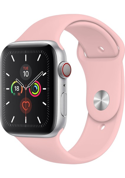 Apple Watch Series 7 (45MM) Se-6-5-4 (44MM) 3-2-1 (42MM) Silikon Kordon Kayış
