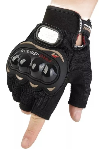 Motosiklet Eldiveni Yarım Kesik Model Orjinal Probiker Motor Eldiveni