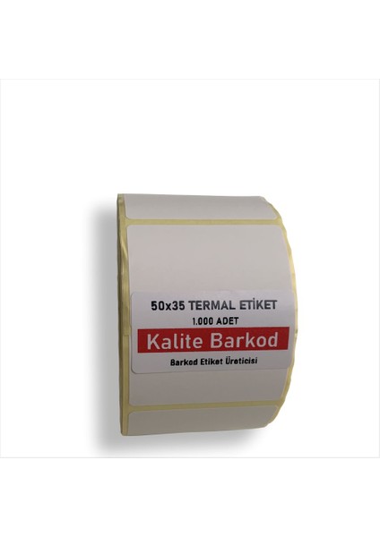 50X35 Termal Etiket | Rulo Barkod Etiketi