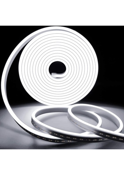 24 V Neon Şerit LED Beyaz Işık Silikonlu Su Geçirmez 24 Volt Neon LED Işık fiyatları