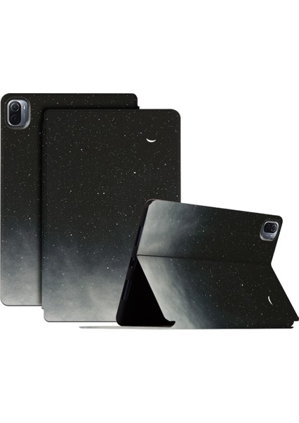 Xiaomi Pad 5 / Xiao Mi Pad 5 Pro Için Taşınabilir Desen Baskılı Pu Deri Tablet Kılıfı - Çok Renkli (Yurt Dışından)