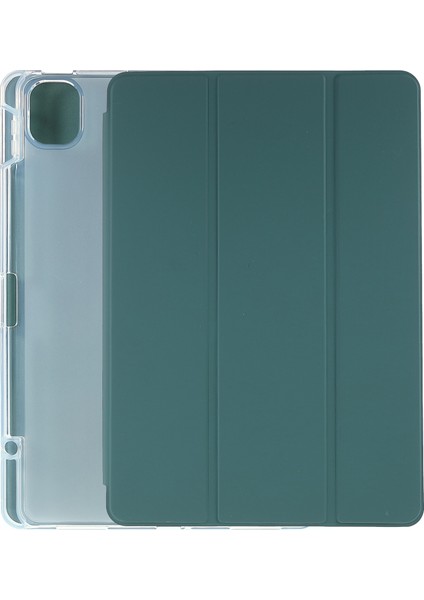 Xiaomi Pad 5 / Xiao Mi Pad 5 Pro Için Taşınabilir Pc + Tpu Deri Tablet Kılıfı - Yeşil (Yurt Dışından)