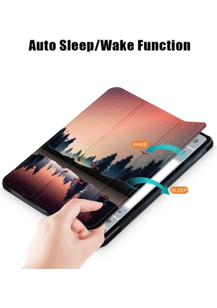 Xfashion Xiaomi Pad 5 / Xiao Mi Pad 5 Pro Için Taşınabilir Stand Tutuculu Ultra Ince Tablet Kılıfı - Mavi (Yurt Dışından)