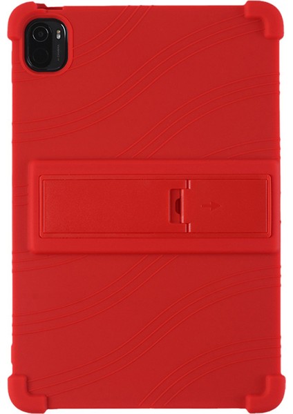 Xiaomi Pad 5 / Xiao Mi Pad 5 Pro Için Taşınabilir Pc Dört Köşe Silikon Tablet Kılıfı - Kırmızı (Yurt Dışından) modelleri