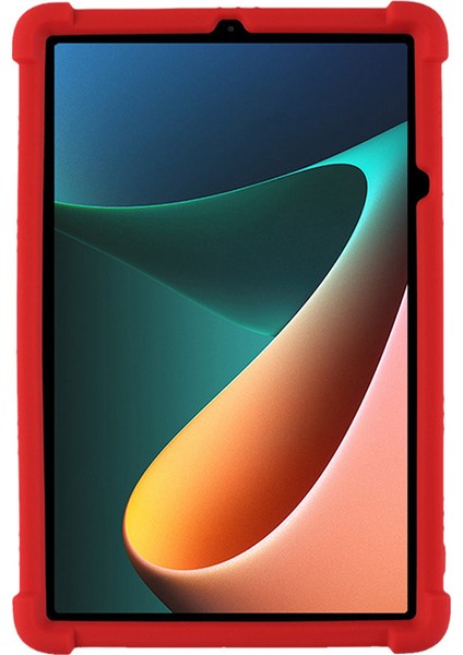 Xiaomi Pad 5 / Xiao Mi Pad 5 Pro Için Taşınabilir Pc Dört Köşe Silikon Tablet Kılıfı - Kırmızı (Yurt Dışından) fırsatları