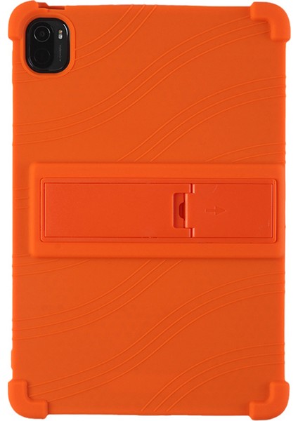 Xiaomi Pad 5 / Xiao Mi Pad 5 Pro Için Taşınabilir Pc Dört Köşe Silikon Tablet Kılıfı - Turuncu (Yurt Dışından)