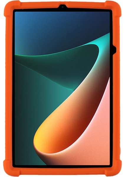 Xiaomi Pad 5 / Xiao Mi Pad 5 Pro Için Taşınabilir Pc Dört Köşe Silikon Tablet Kılıfı - Turuncu (Yurt Dışından) fiyatları