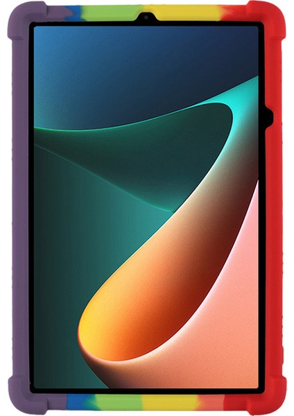 Xiaomi Pad 5 / Xiao Mi Pad 5 Pro Için Taşınabilir Pc Dört Köşe Silikon Tablet Kılıfı - Çok Renkli (Yurt Dışından)