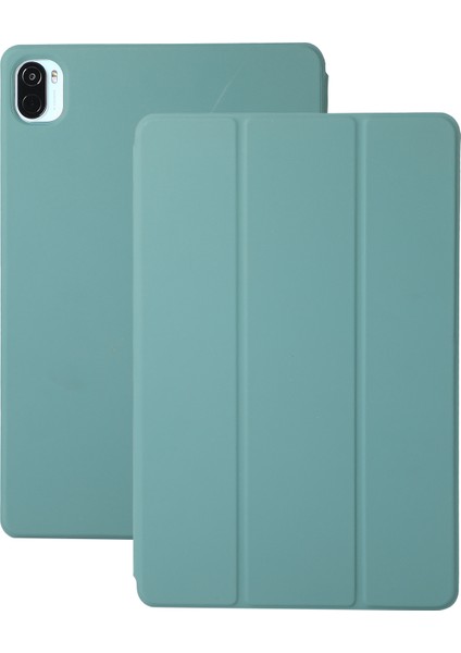 Xiaomi Pad 5 / Xiao Mi Pad 5 Pro Için Taşınabilir Pc+ Tpu Ince Deri Tablet Kılıfı - Yeşil (Yurt Dışından)