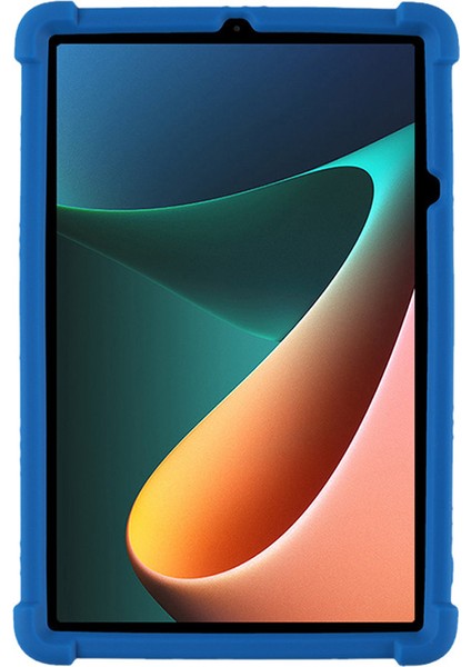 Xiaomi Pad 5 / Xiao Mi Pad 5 Pro Için Taşınabilir Pc Dört Köşe Silikon Tablet Kılıfı - Koyu Mavi (Yurt Dışından) fırsatları