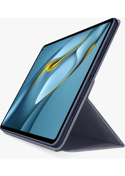 Xfashion Huawei Matepad Pro Için Katlanabilir Tpu Deri Tablet Kılıfı - Gri (Yurt Dışından)