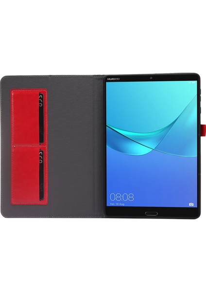 Için Iki Katlı Tam Deri Tablet Kılıfı - Kırmızı (Yurt Dışından) indirimleri
