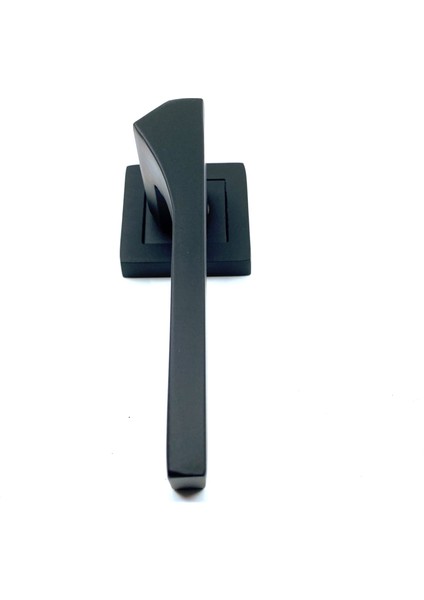 Istanbul Door Handles Lotus Çelik Rozetli Mat Siyah Kapı Kolu