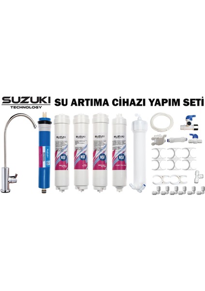 Suzukı Technology Su Arıtma Cihazı Yapım Seti (Su Arıtma Cihazını Kendin Yap !!)