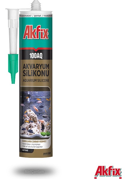 Akfi x 100 Akvaryum Silikonu Şeffaf