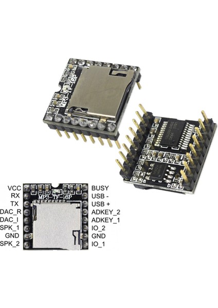 MP3-TF-16P Mini Mp3 Player Modülü