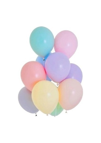 Makaron Balon Karışık Mini Boy 5 Inç 50 Adet