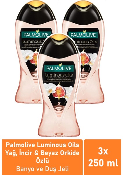 Luminous Oils Incir Özlü Duş Jeli 250 ml x 3 Adet