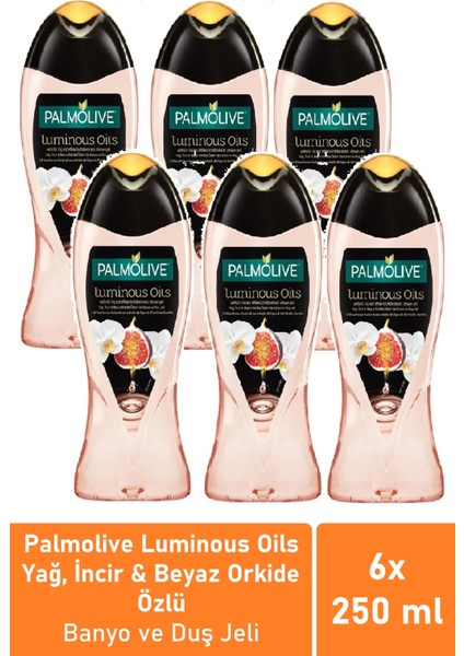 Luminous Oils Incir Özlü Duş Jeli 250 ml x 6 Adet