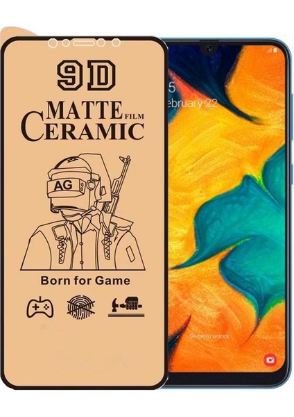 Samsung A30 Ekran Koruyucu 9d Mat Seramik Nano Tam Kaplayan