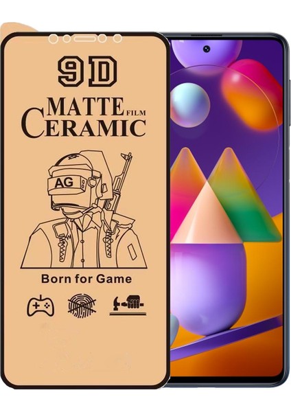 Samsung M31S Ekran Koruyucu 9d Mat Seramik Nano Tam Kaplayan