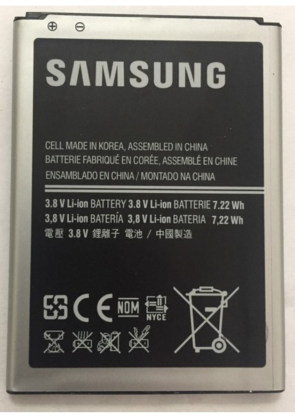 Samsung S4 Mini Batarya B500AE 1900MAH