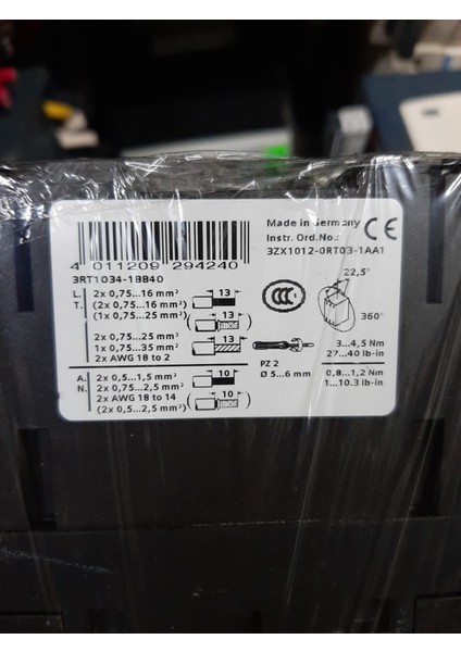 Sıemens 3rt1034-1bb40 (Sıfır Kutusuz)