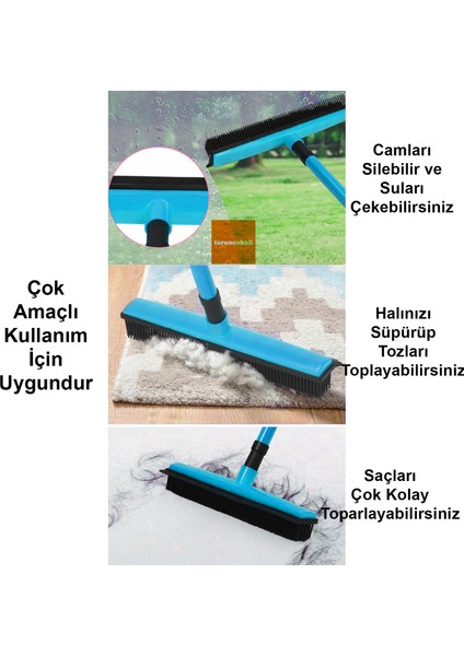 Kauçuk Zemin Çekpas Fırça Mop Teleskopik Saplı fiyatları