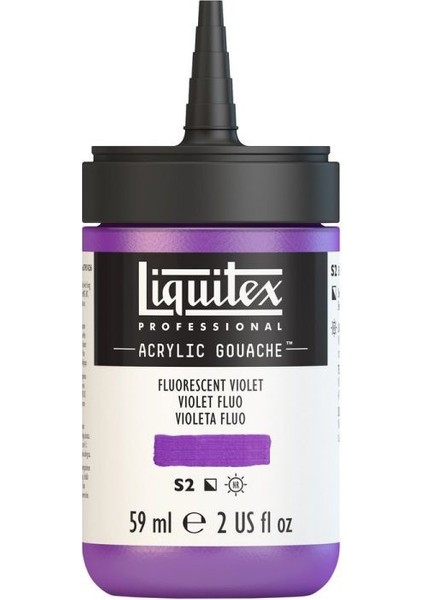Professional Akrilik Guaj Boya 59 ml Floresan Menekşe 986 S2