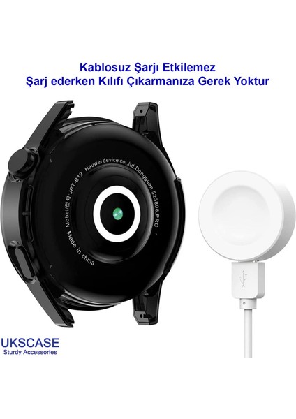 Huawei Watch Gt 3 46MM Uyumlu Silikon Tpu Kılıf