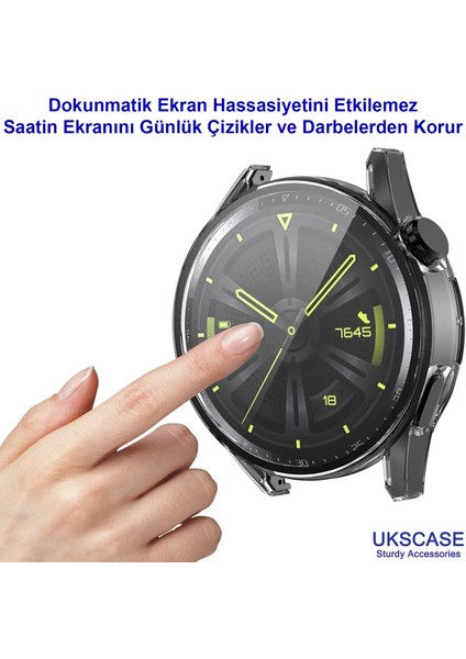 Huawei Watch Gt 3 46MM Uyumlu Silikon Tpu Kılıf