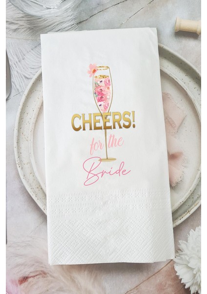 Cheers For The Bride Konuşan Peçete Sunum Peçetesi