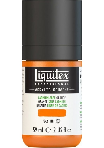 Professional Akrilik Guaj Boya 59 ml Kadmiyumsuz Turuncu 892 S2