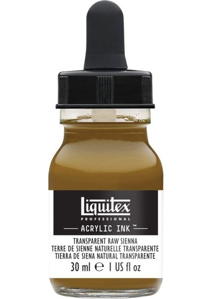 Professional Akrilik Mürekkep 30 ml Transparent Raw Sienna 332