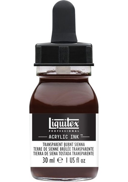 Professional Akrilik Mürekkep 30 ml Transparent Burnt Sienna 129