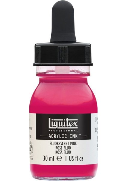 Professional Akrilik Mürekkep  30 ml  Fluorescent Pink 987