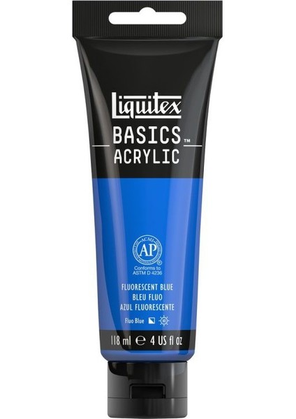 Basics Akrilik Boya 118 ml Floresan Mavi 984