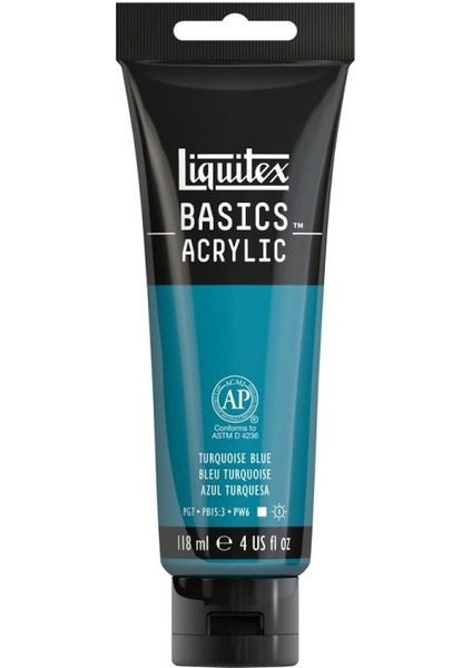 Basics Akrilik Boya 118 ml Turkuaz Mavi 46