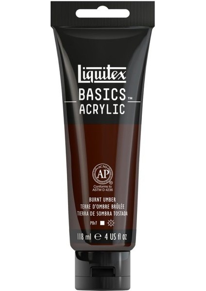 Basics Akrilik Boya 118 ml Burnt Umber 128
