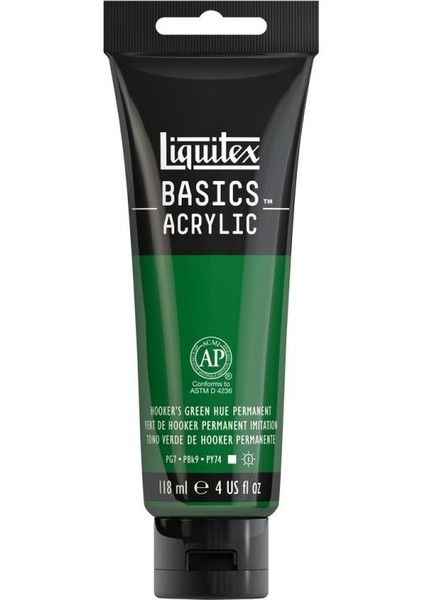 Basics Akrilik Boya 118 ml Hooker's Green Hue Permanent 224
