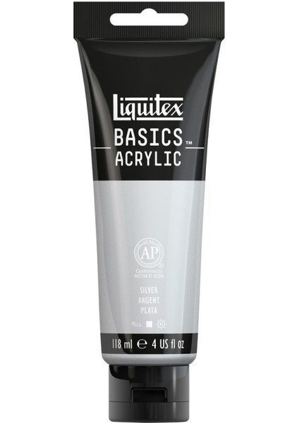 Basics Akrilik Boya 118 ml Gümüş 52