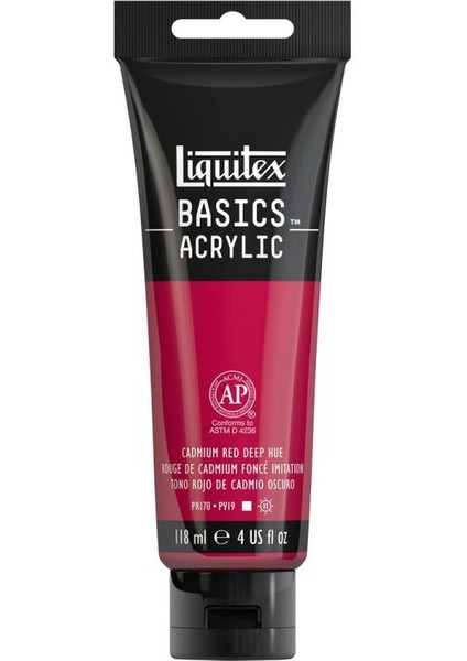 Basics Akrilik Boya 118 ml Kadmiyum Kırmızısı Derin Hue 311
