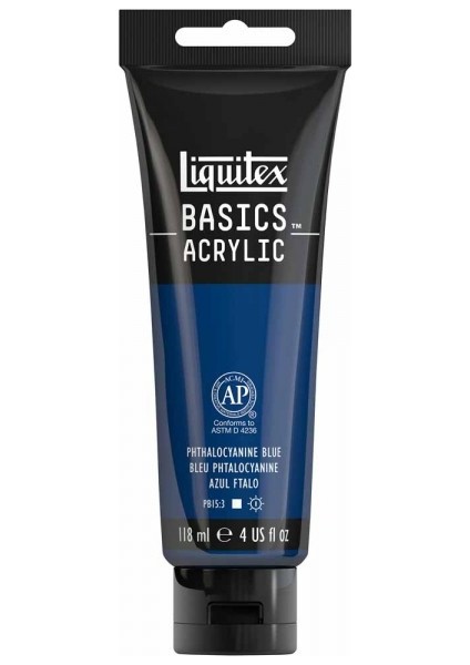 Basics Akrilik Boya 118 ml Ftalosiyanin Mavisi 316