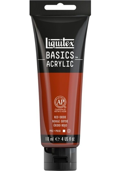 Basics Akrilik Boya 118 ml Kırmızı Oksit 335